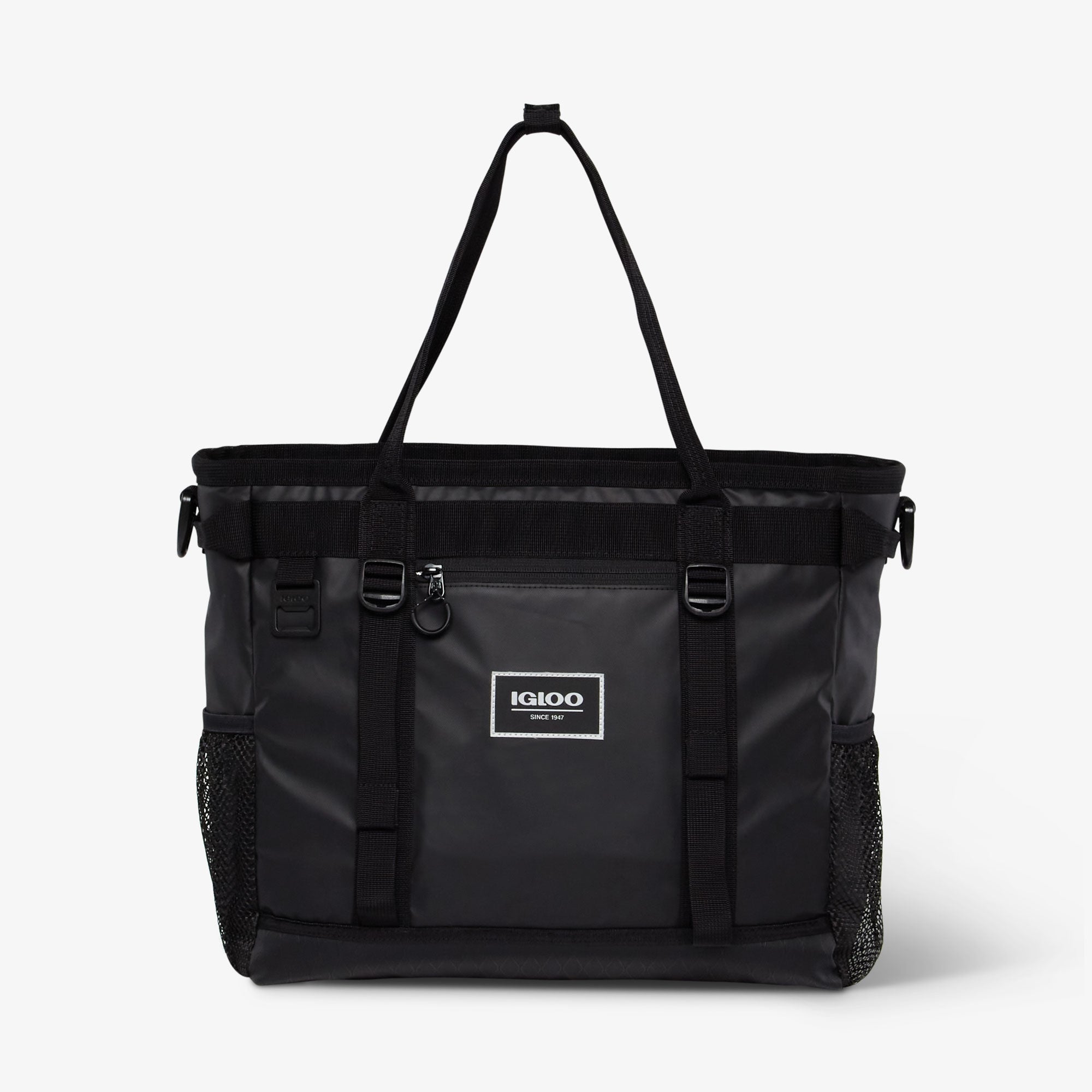 Pursuit 30-Can Tote B2 - Black - Front View