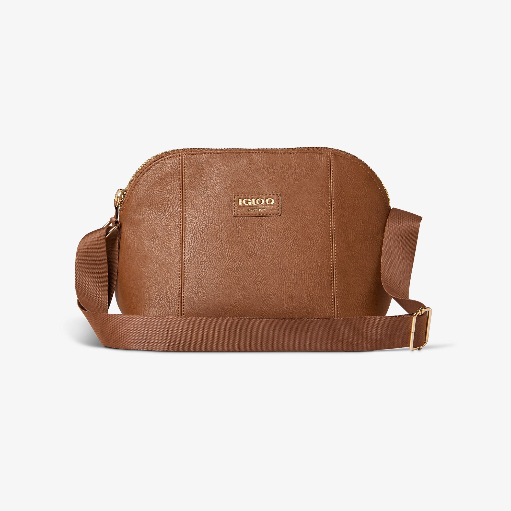 Igloo Luxe® Crossbody Cooler Bag D1 - Cognac - Product View