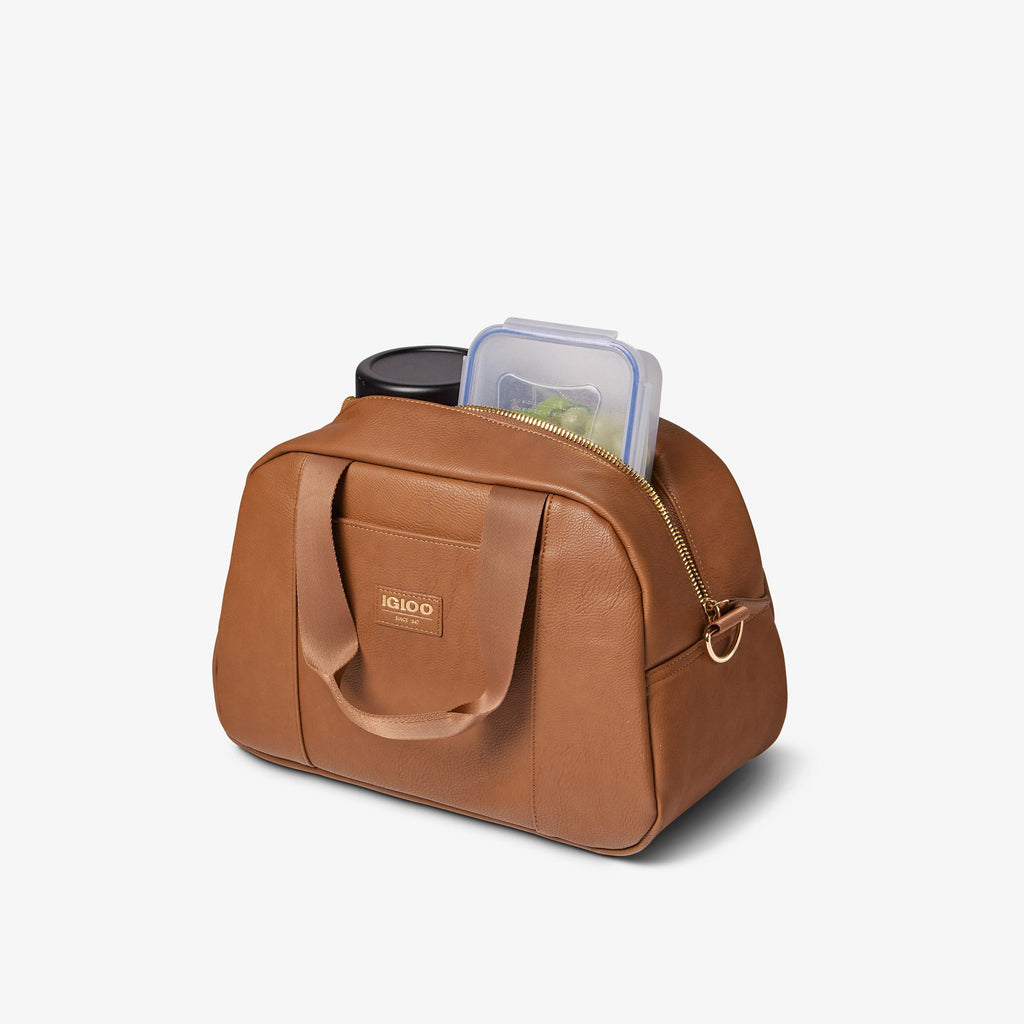 Igloo Luxe® Satchel Cooler Bag S3 - Cognac - Product View