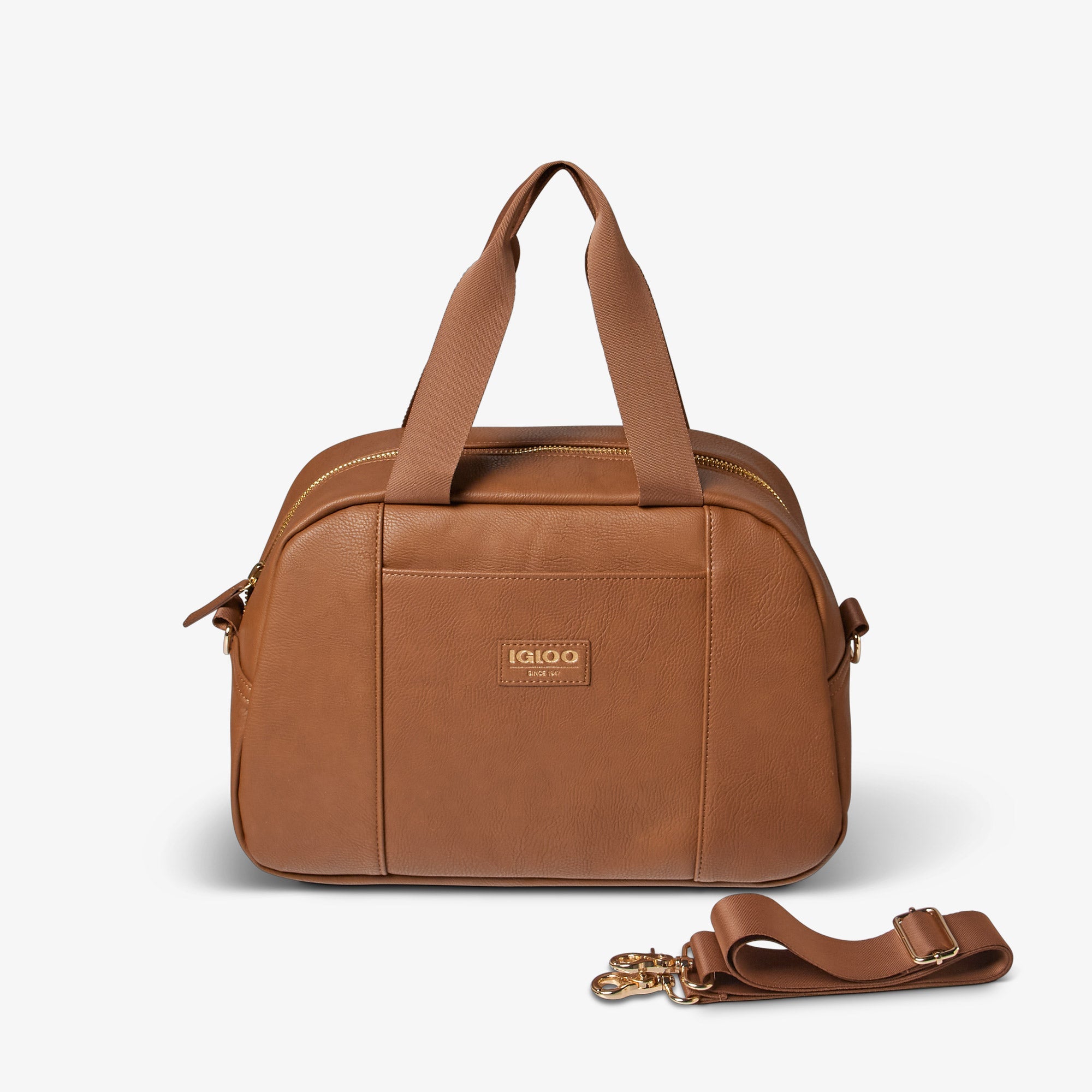 Igloo Luxe® Satchel Cooler Bag S3 - Cognac - Product View