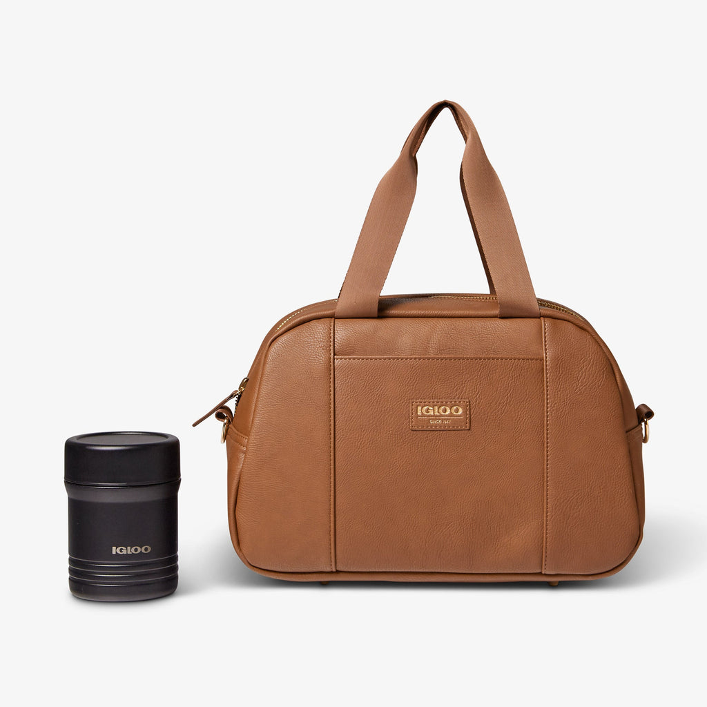 Igloo Luxe® Satchel Cooler Bag S3 - Cognac - Product View