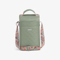 Floral MaxCold® DUO Vertical Crossbody Cooler Bag G0 - Sage - Front View