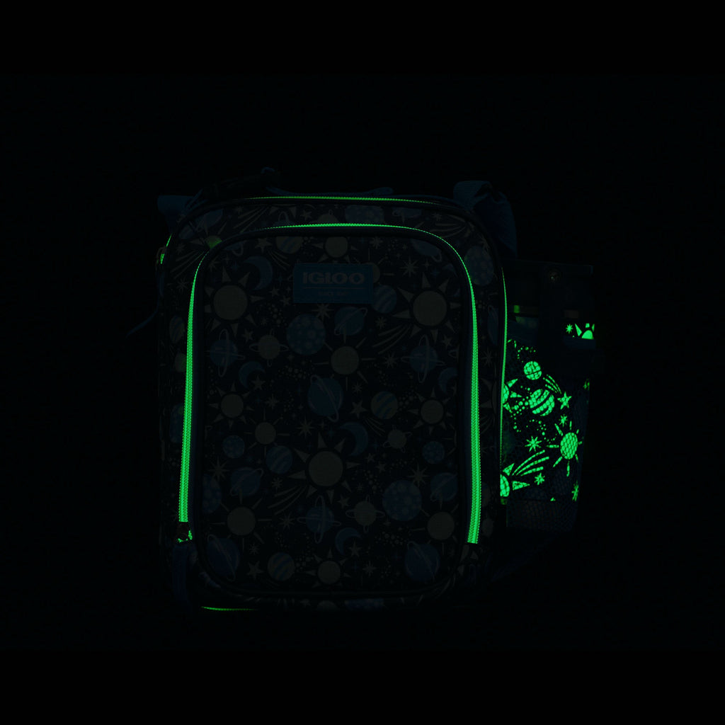 Kids Lunch Glow Vertical Cooler + Bento Box Z1 - Cosmic Glow - Product View