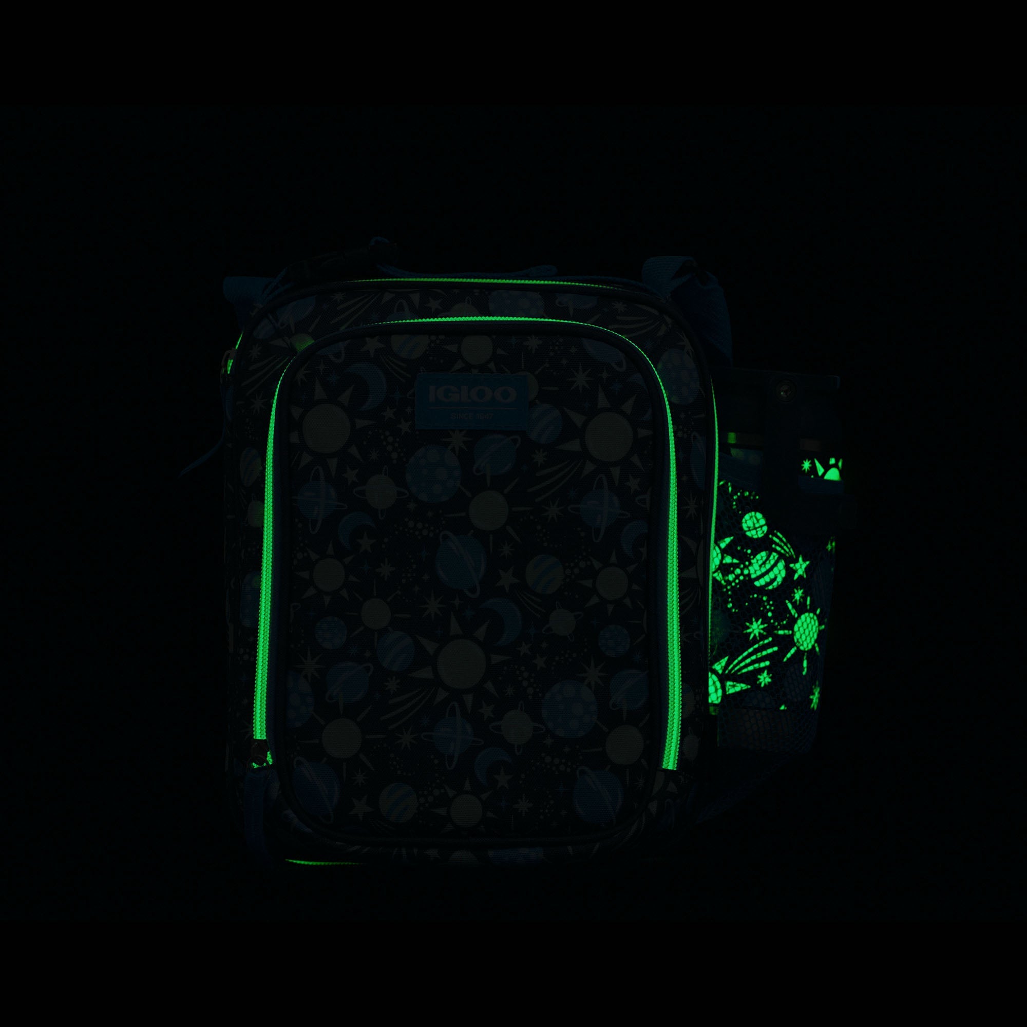 Kids Lunch Glow Vertical Cooler + Bento Box Z1 - Cosmic Glow - Product View