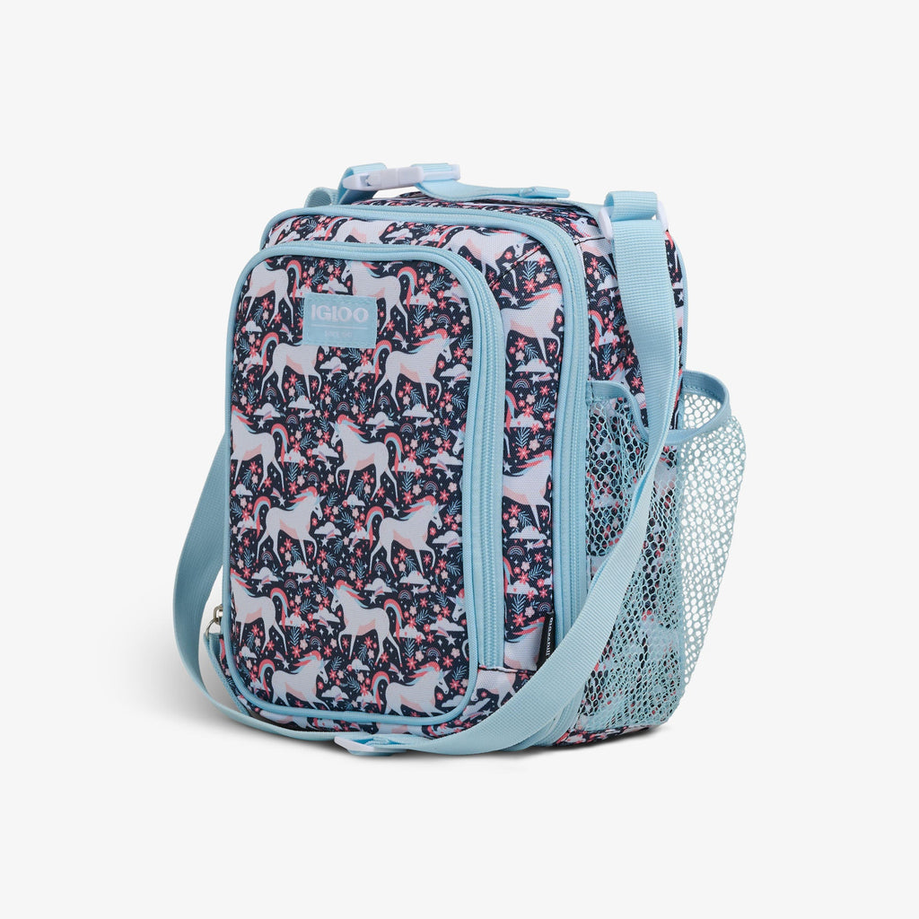 Kids Lunch Vertical Cooler + Bento Box S6 - Unicorns - Product View