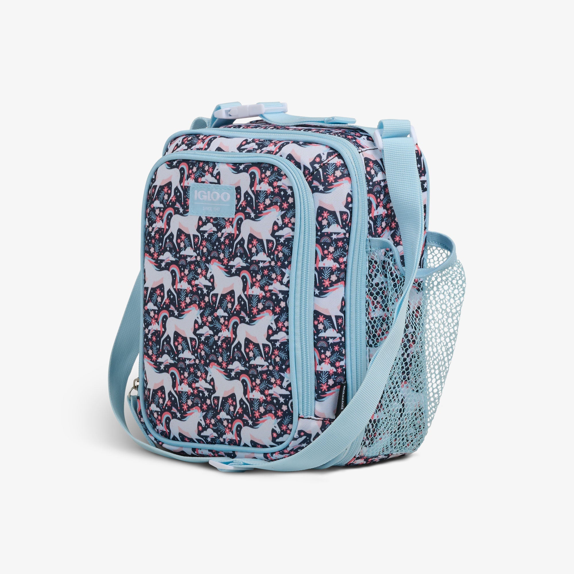 Kids Lunch Vertical Cooler + Bento Box S6 - Unicorns - Product View