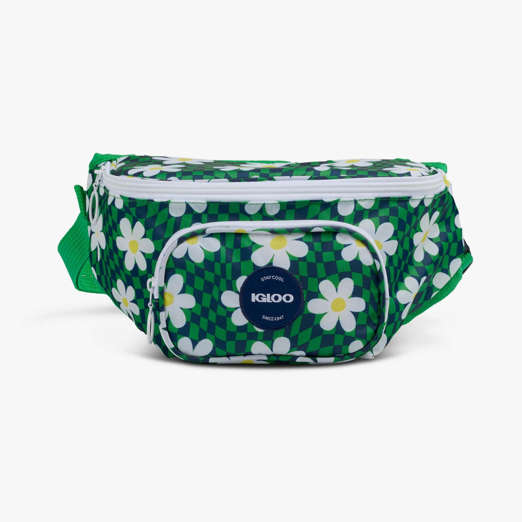 Retro Fanny Pack S2 - Psychedelic Daisy - Front View