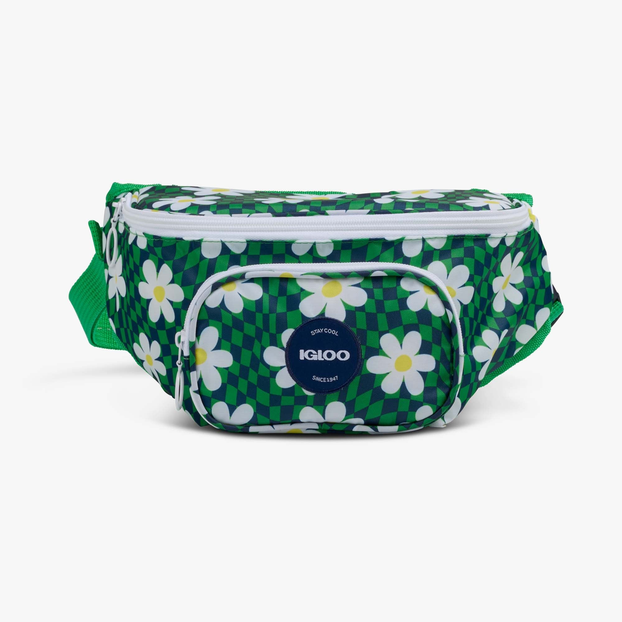 Retro Fanny Pack S2 - Psychedelic Daisy - Front View