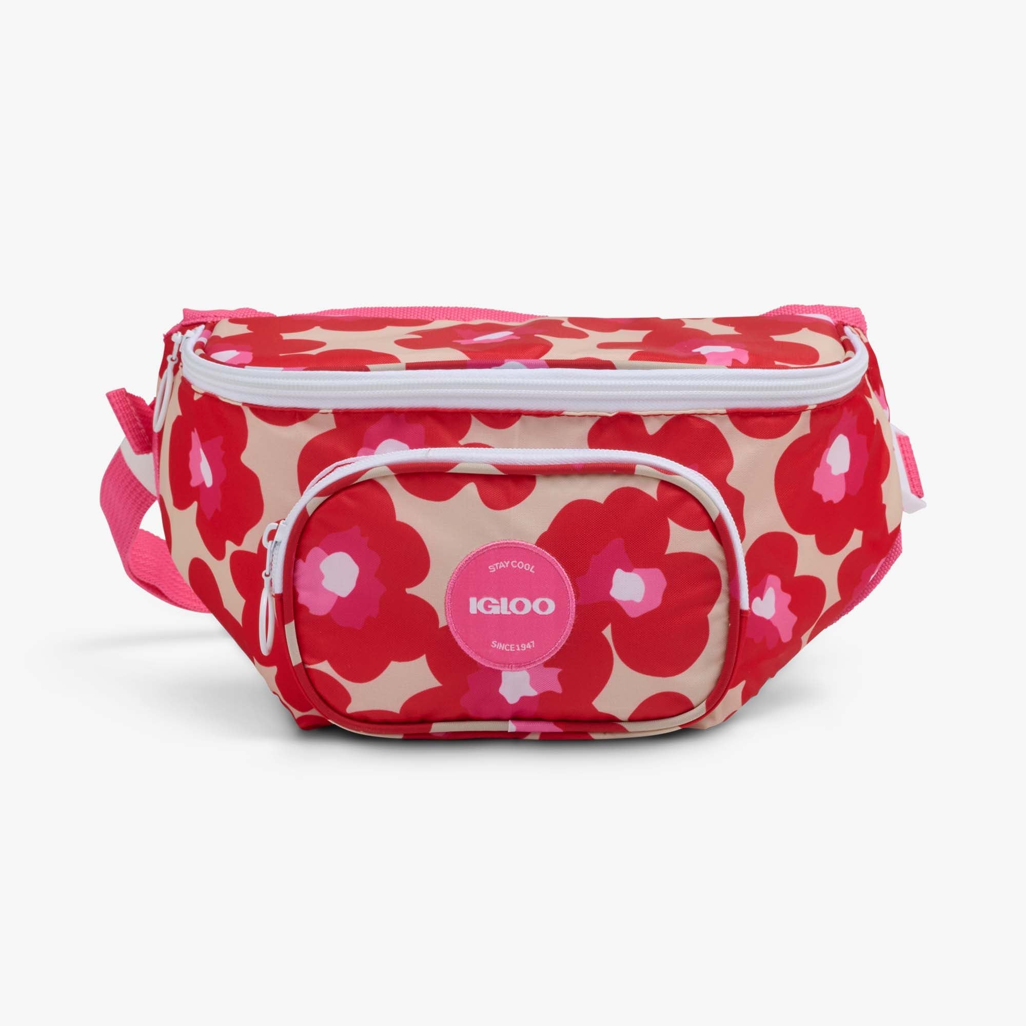 Retro Fanny Pack S2 - Mod Floral - Front View