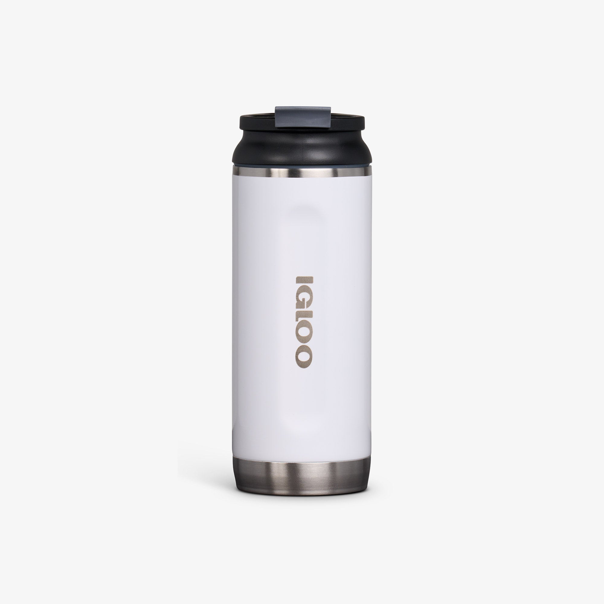16 Oz Flip ‘n’ Sip Tumbler U0 - Gloss White - Front View