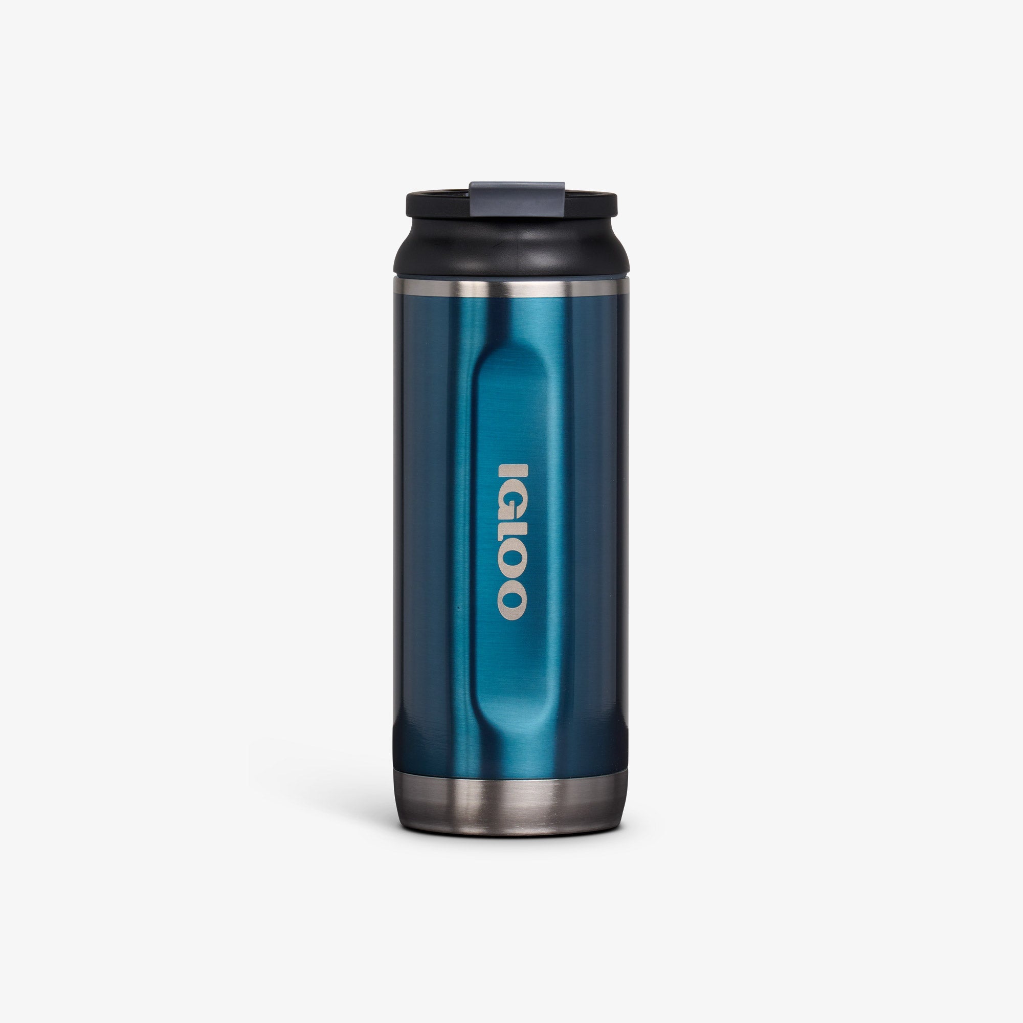16 Oz Flip ‘n’ Sip Tumbler U0 - Gloss Modern Blue - Front View