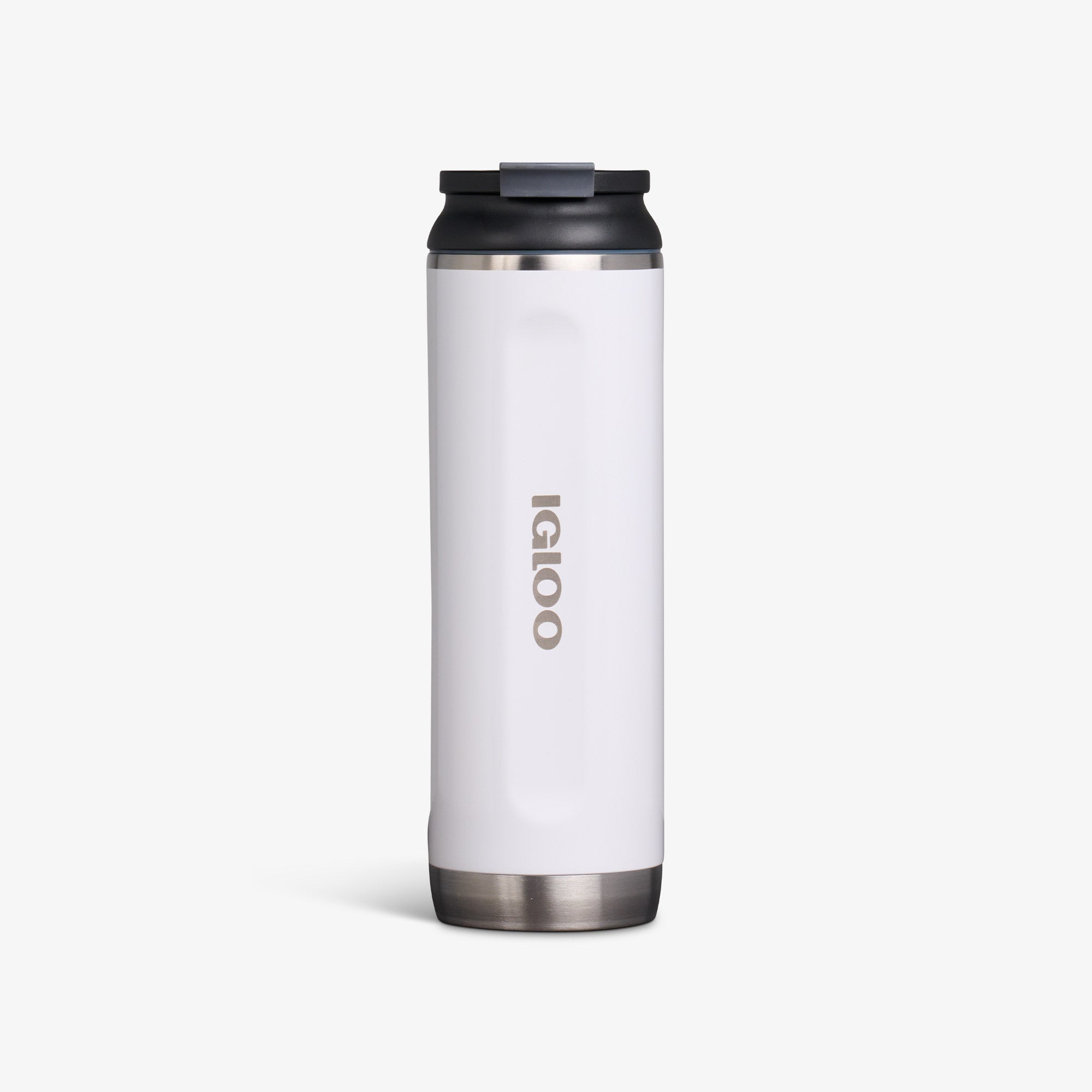20 Oz Flip ‘n’ Sip Tumbler K3 - Gloss White - Front View