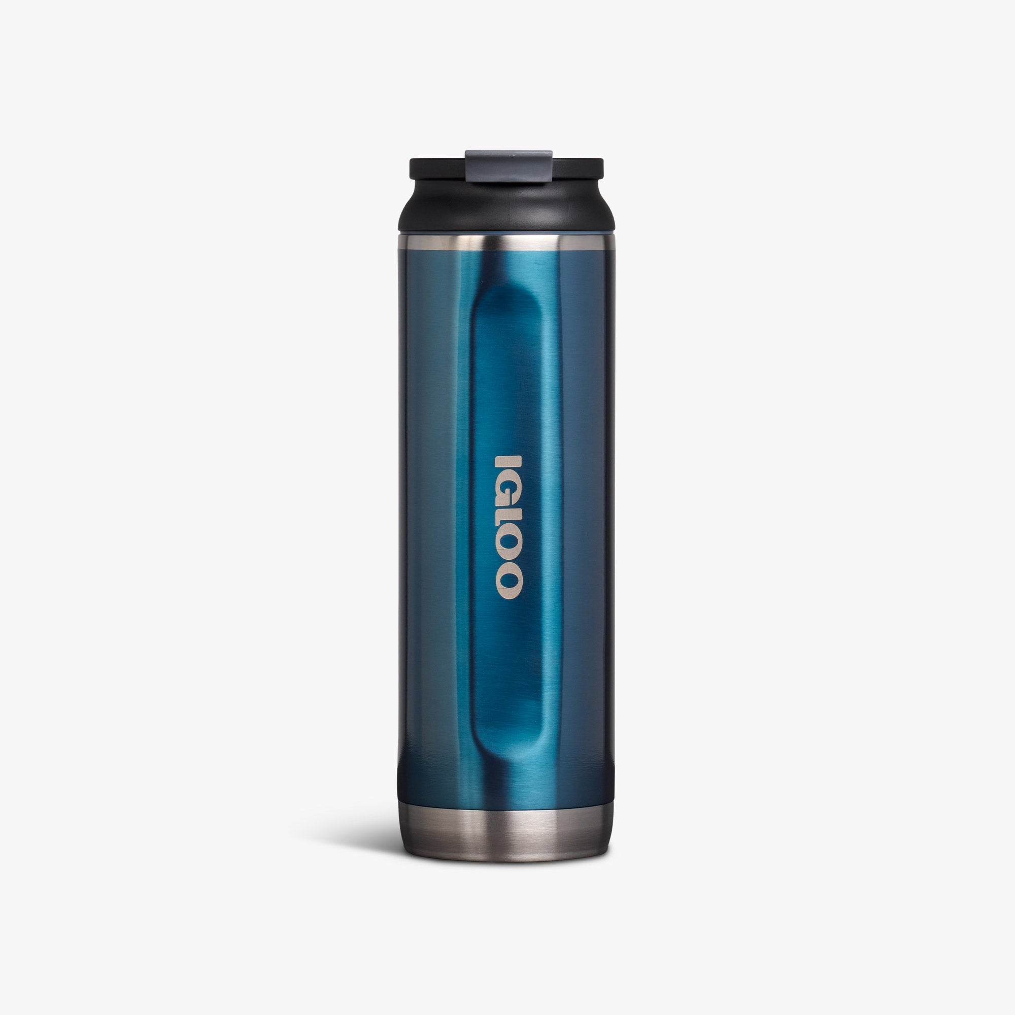 20 Oz Flip ‘n’ Sip Tumbler K3 - Gloss Modern Blue - Front View