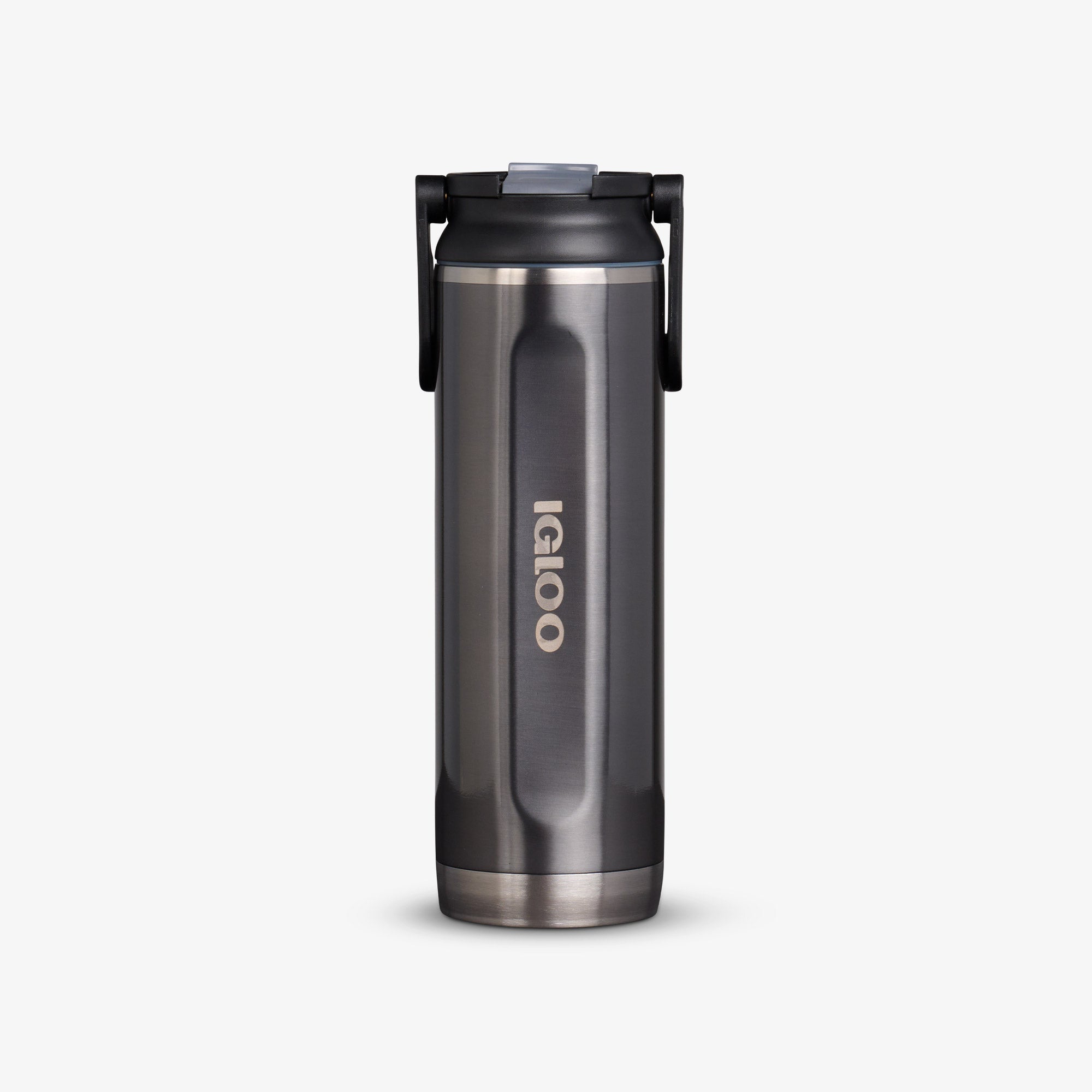 20 Oz Sport Sipper Bottle D1 - Gloss Carbonite - Front View