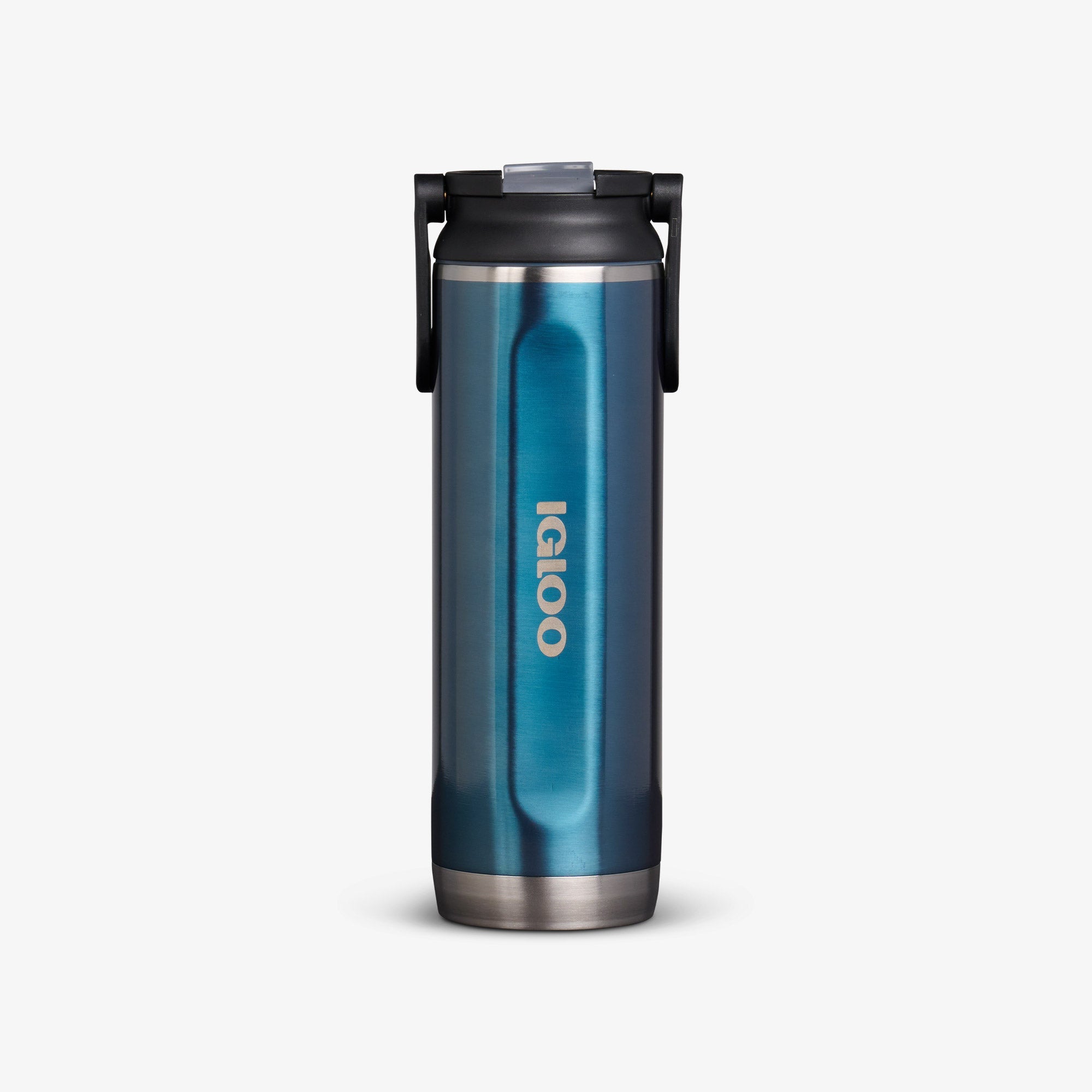 20 Oz Sport Sipper Bottle D1 - Gloss Modern Blue - Front View