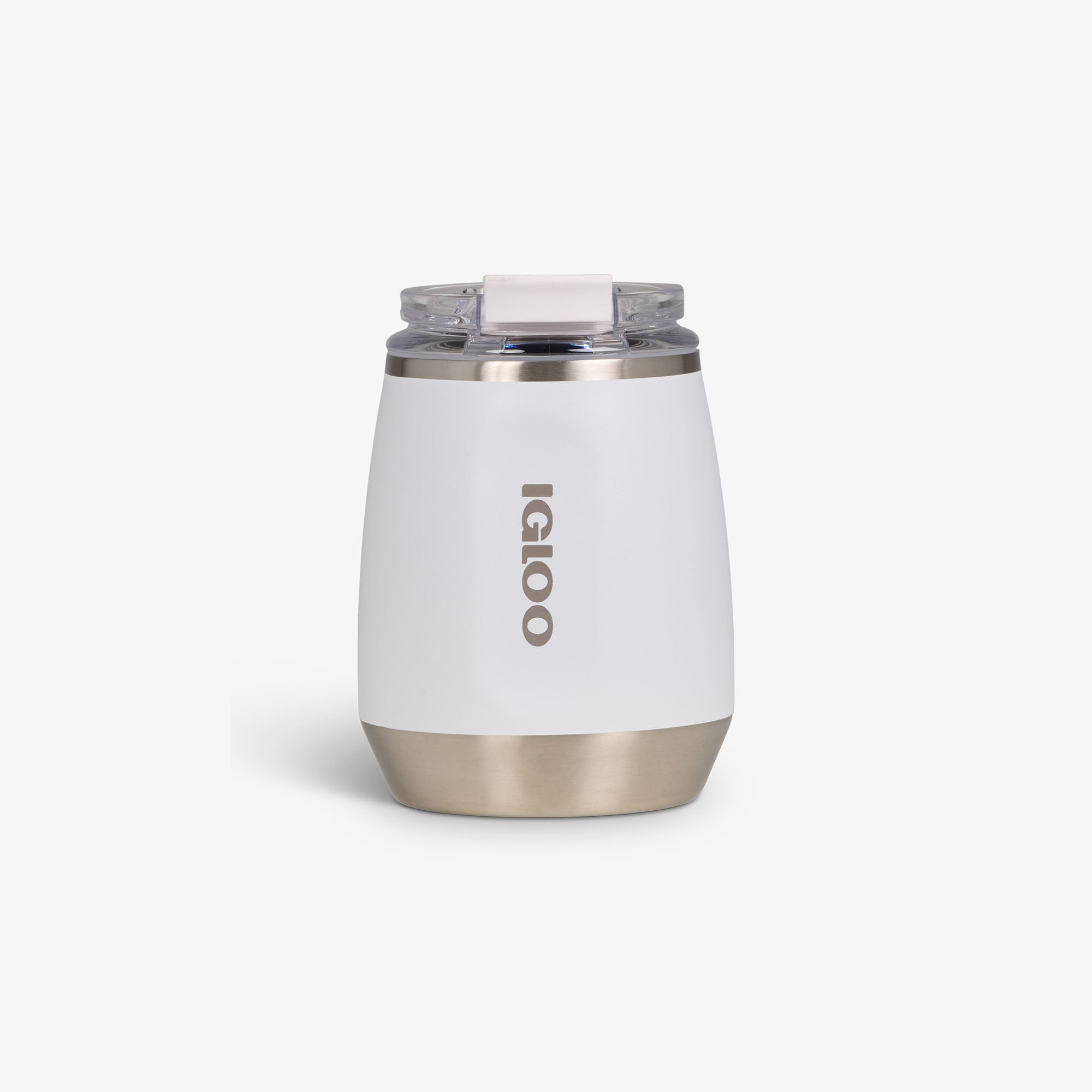 10 Oz Wine Tumbler T1 - White - White - Custom - Front View