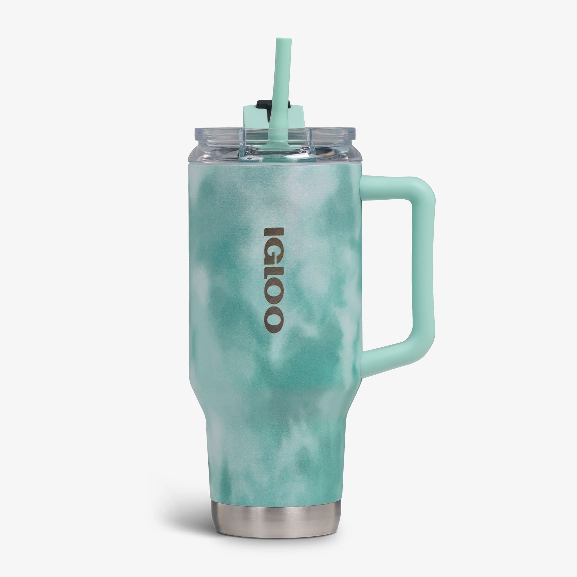 32 Oz Flip ‘n’ Sip Travel Mug P1 - Cloud Seafoam - Front View