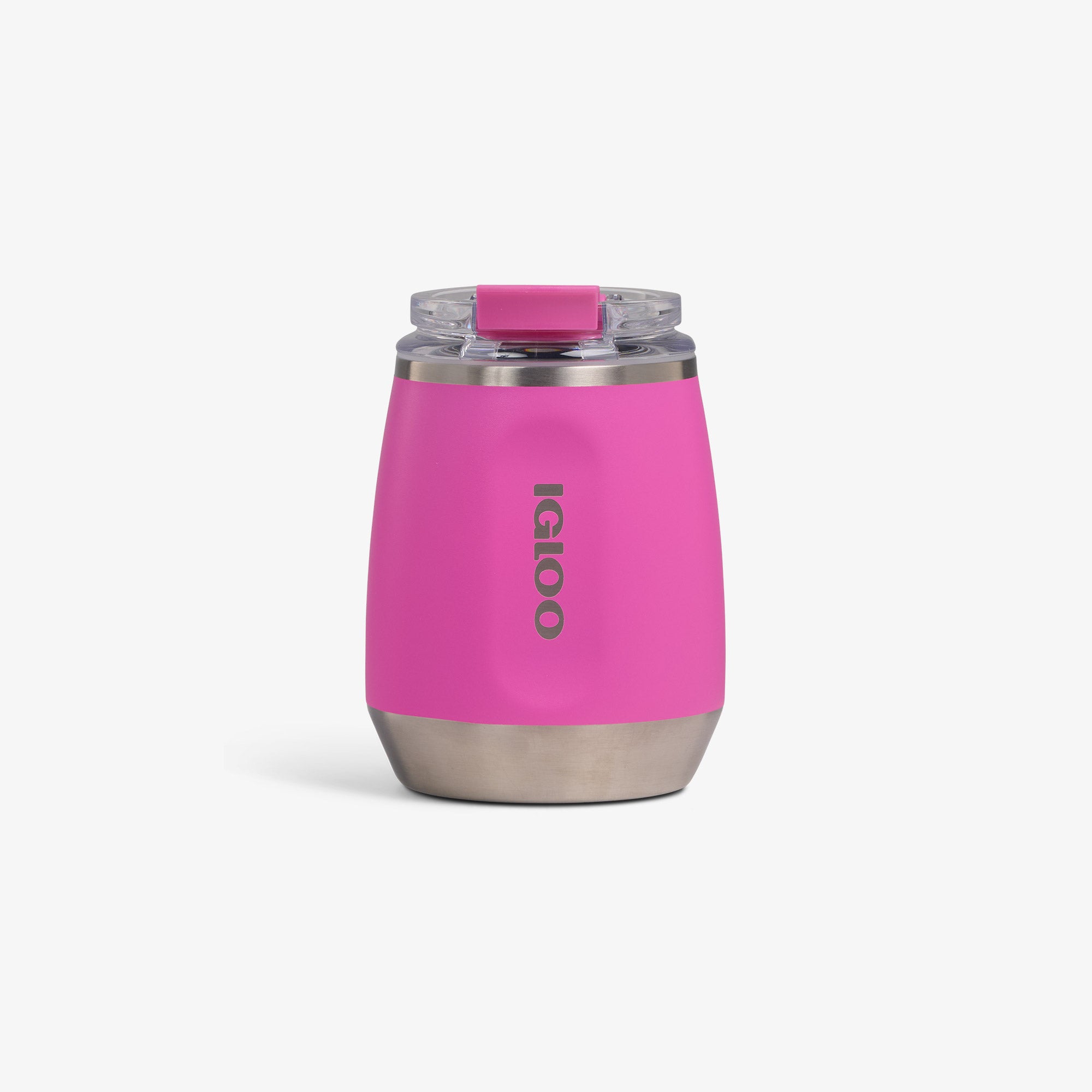 10 Oz Wine Tumbler T1 - Pink Fizz - Custom - Pink Fizz - Front View