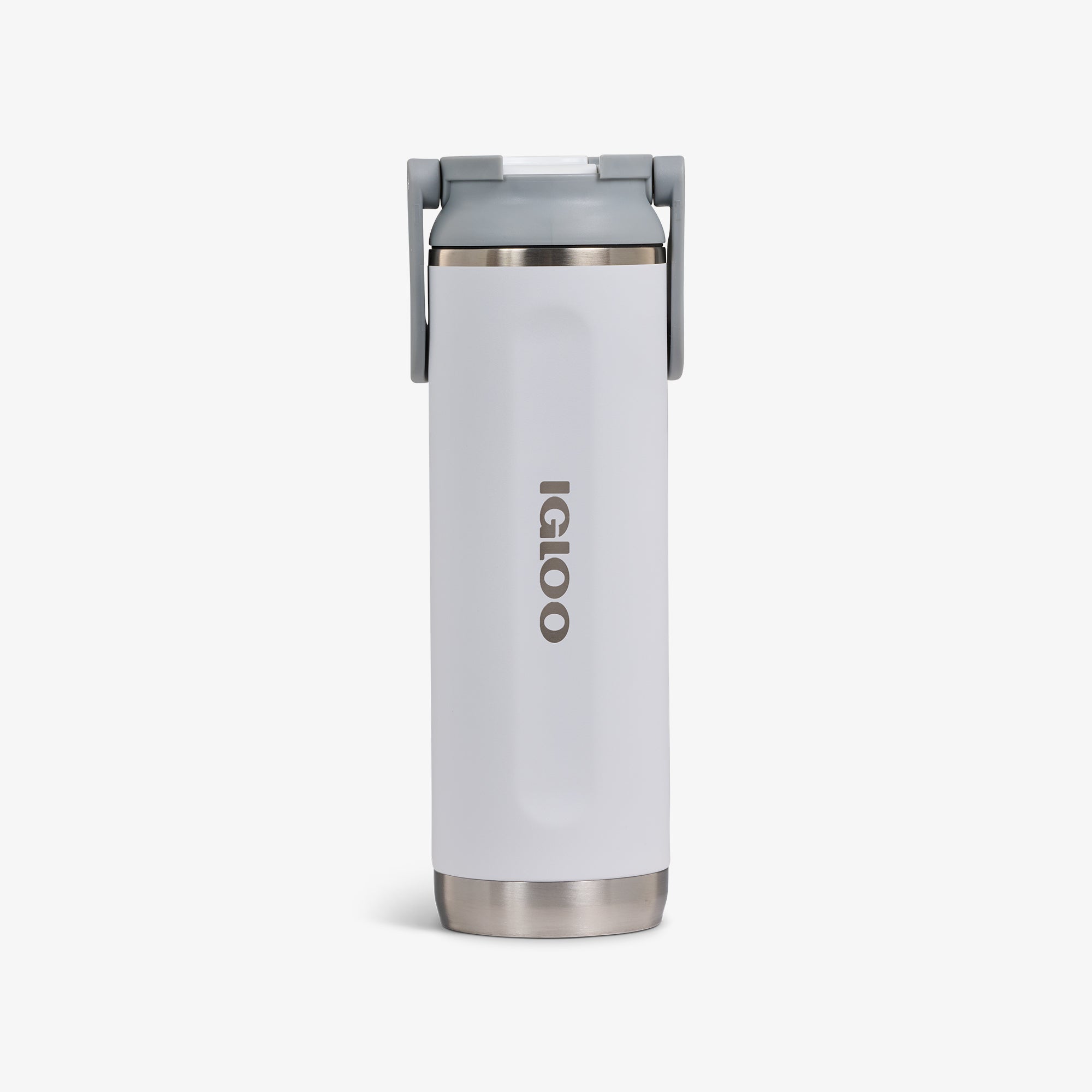 20 Oz Sport Sipper Bottle D1 - White - Front View