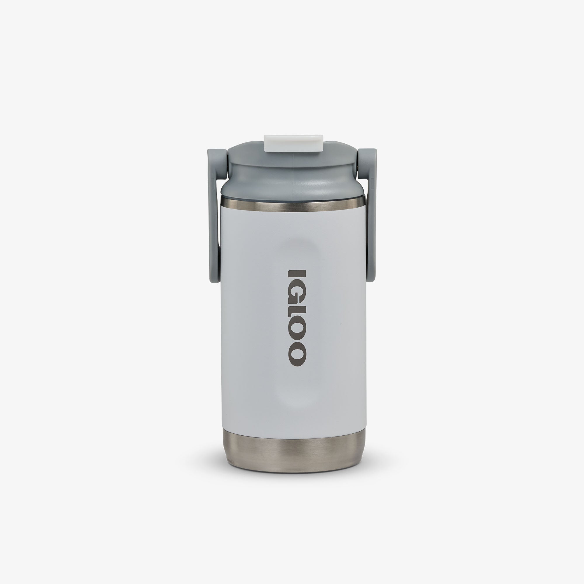 12 Oz Flip ‘n’ Sip Tumbler O2 - White - Front View