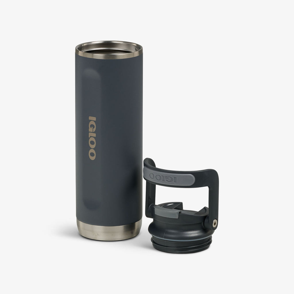 20 Oz Flip ‘n’ Sip Tumbler K3 - Carbonite - Open View
