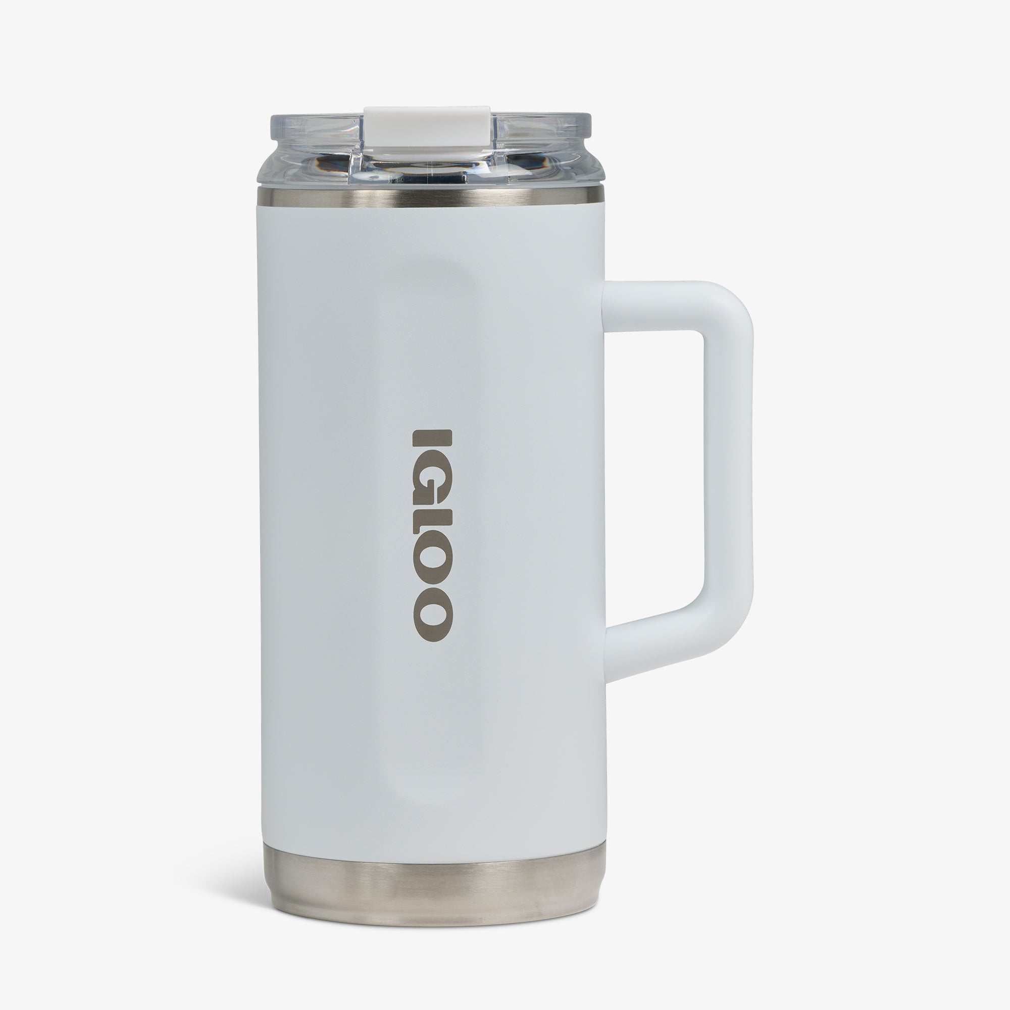 1L Beer Mug N5 - White - Front View