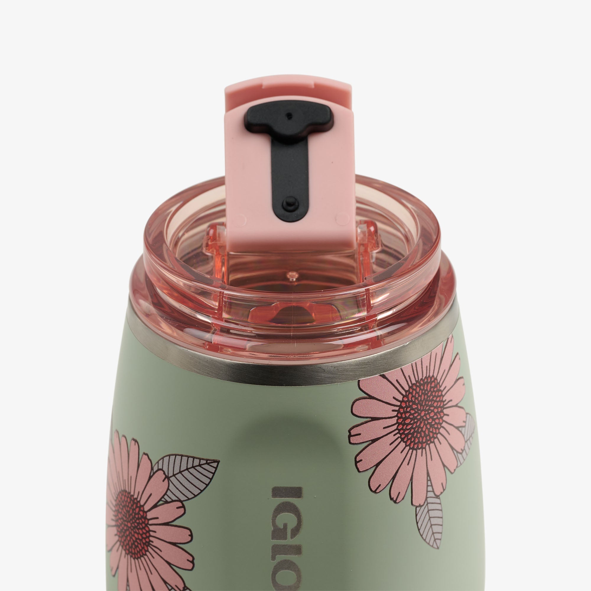 Floral 10 Oz Wine Tumbler H6 - Sage - Product View