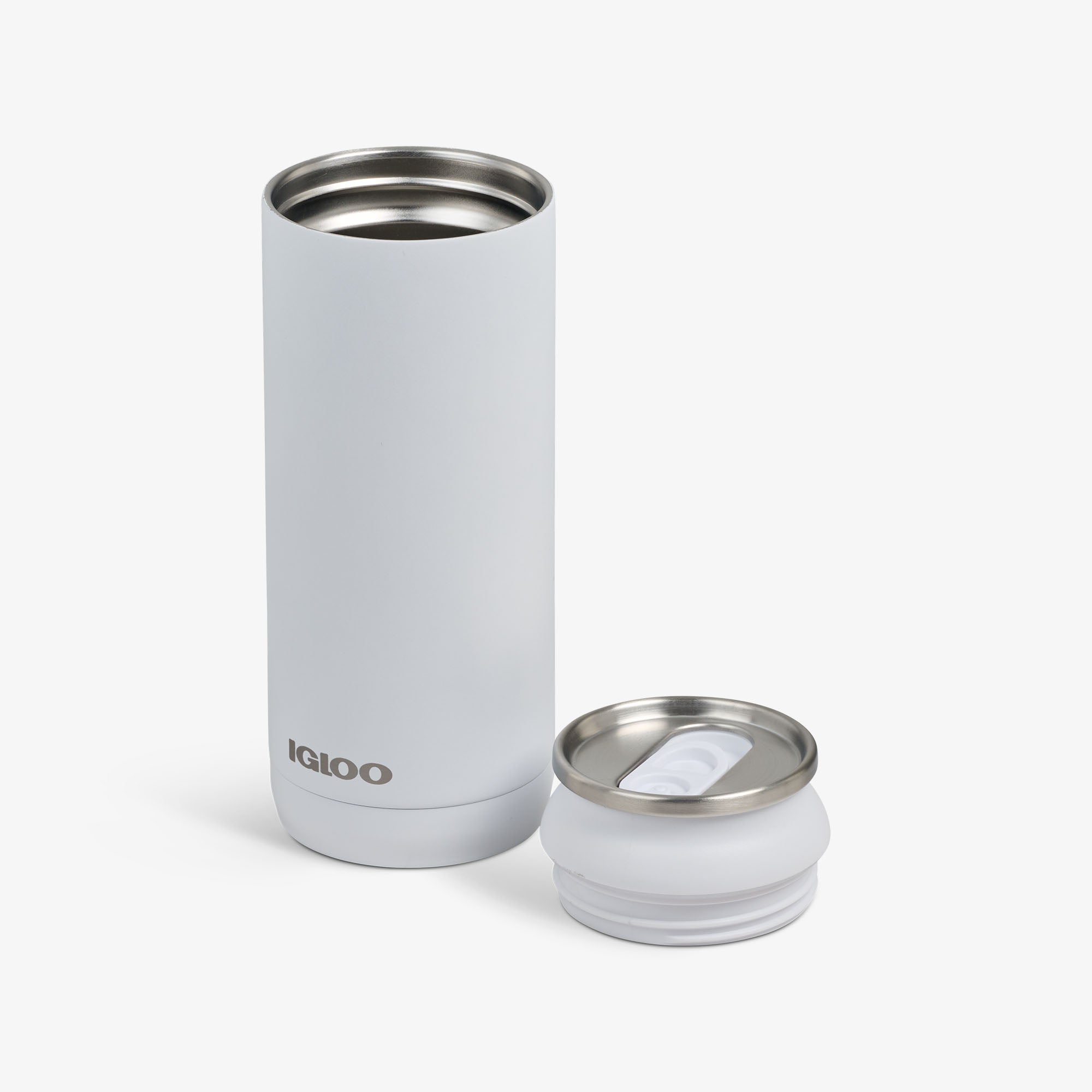 16 Oz Can R5 - White - Open View