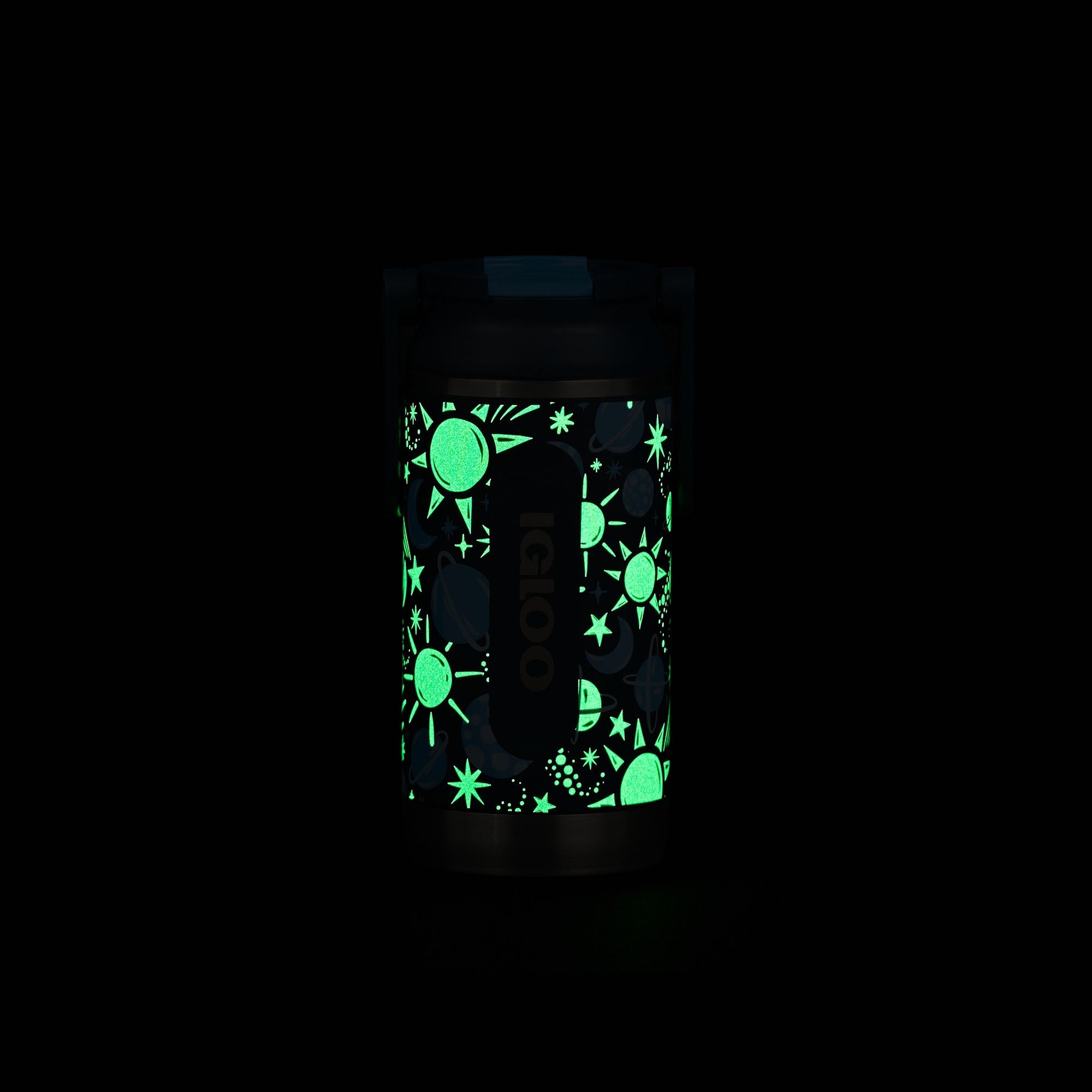 Kids Lunch Glow 12 Oz Sipper Bottle C4 - Cosmic Glow - Product View