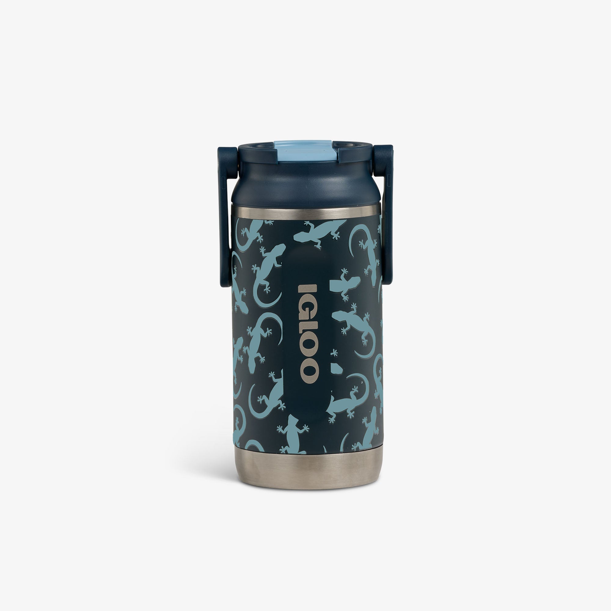 Kids Lunch Glow 12 Oz Sipper Bottle C4 - Lizard Glow - Front View