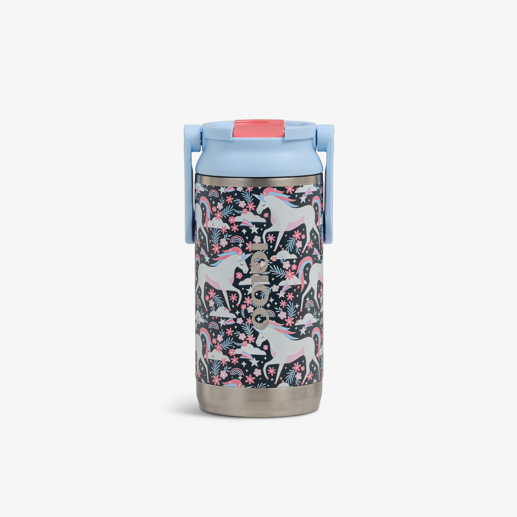 Kids Lunch 12 Oz Sipper Bottle R9 - Unicorns - Front View