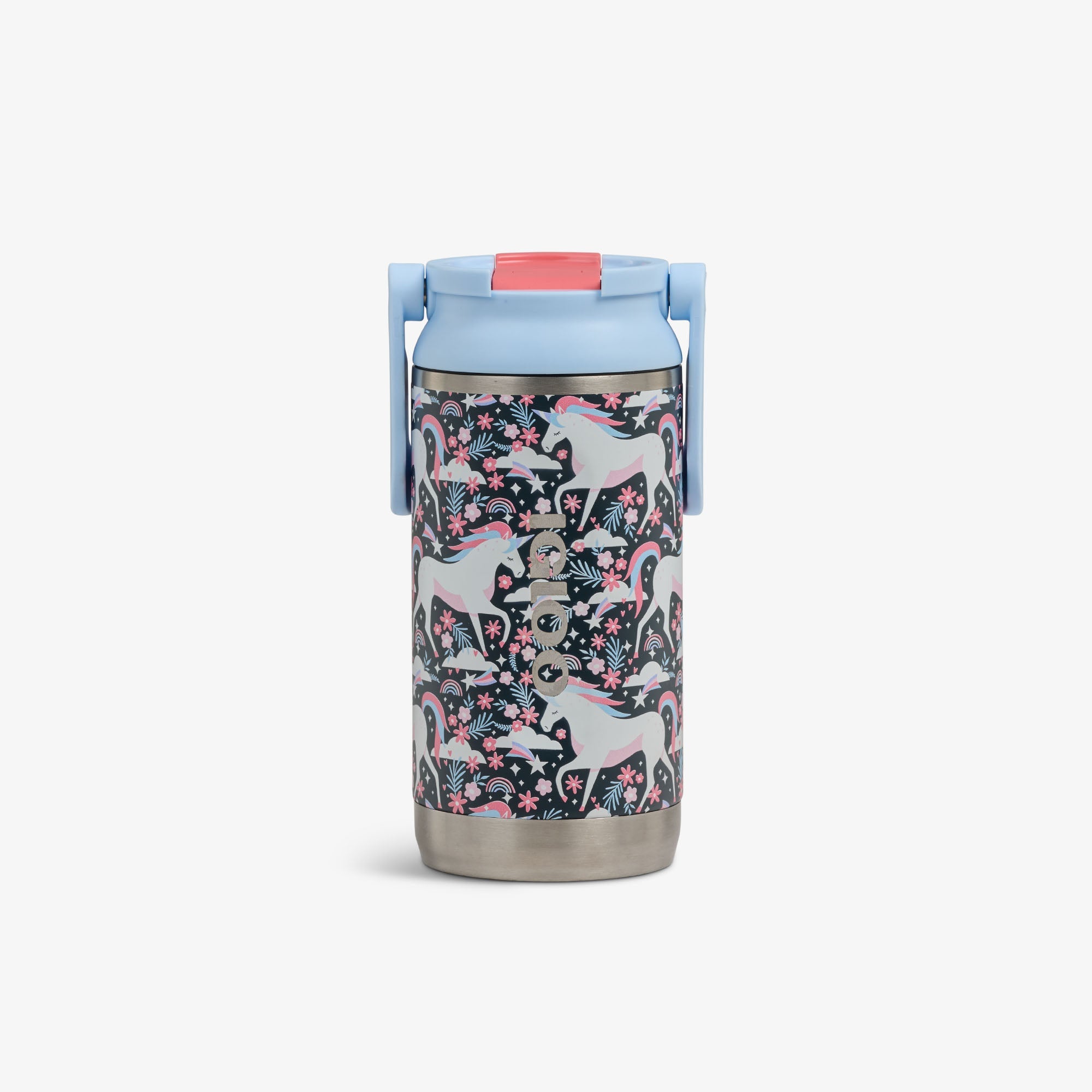 Kids Lunch 12 Oz Sipper Bottle R9 - Unicorns - Front View