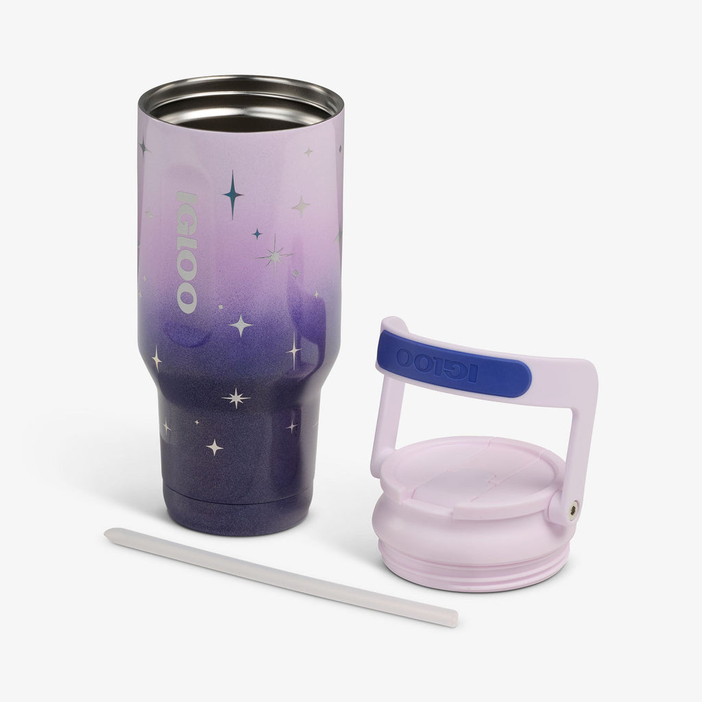 32 Oz Sport Sipper Bottle L9 - Mystic Purple - Open View