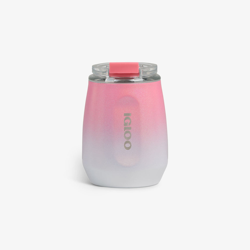 10 Oz Wine Tumbler T1 - Gradient Pink - Front View