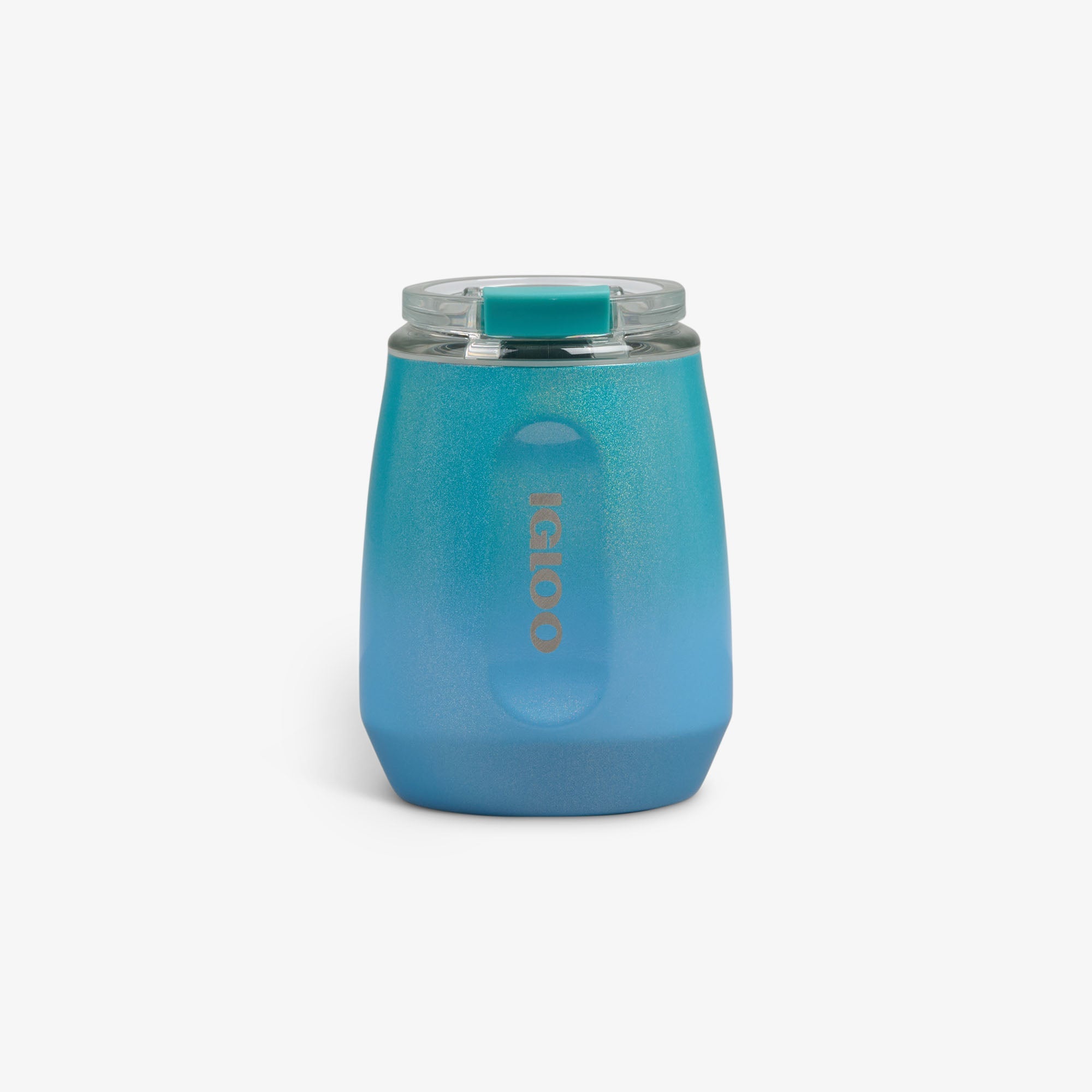 10 Oz Wine Tumbler T1 - Gradient Teal - Front View