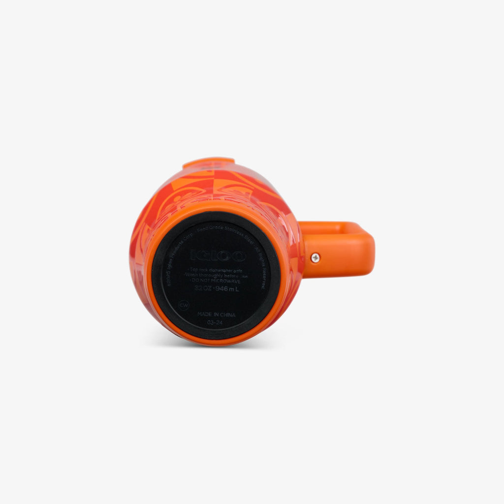 32 Oz Flip ‘n’ Sip Travel Mug P1 - Orange - Product View