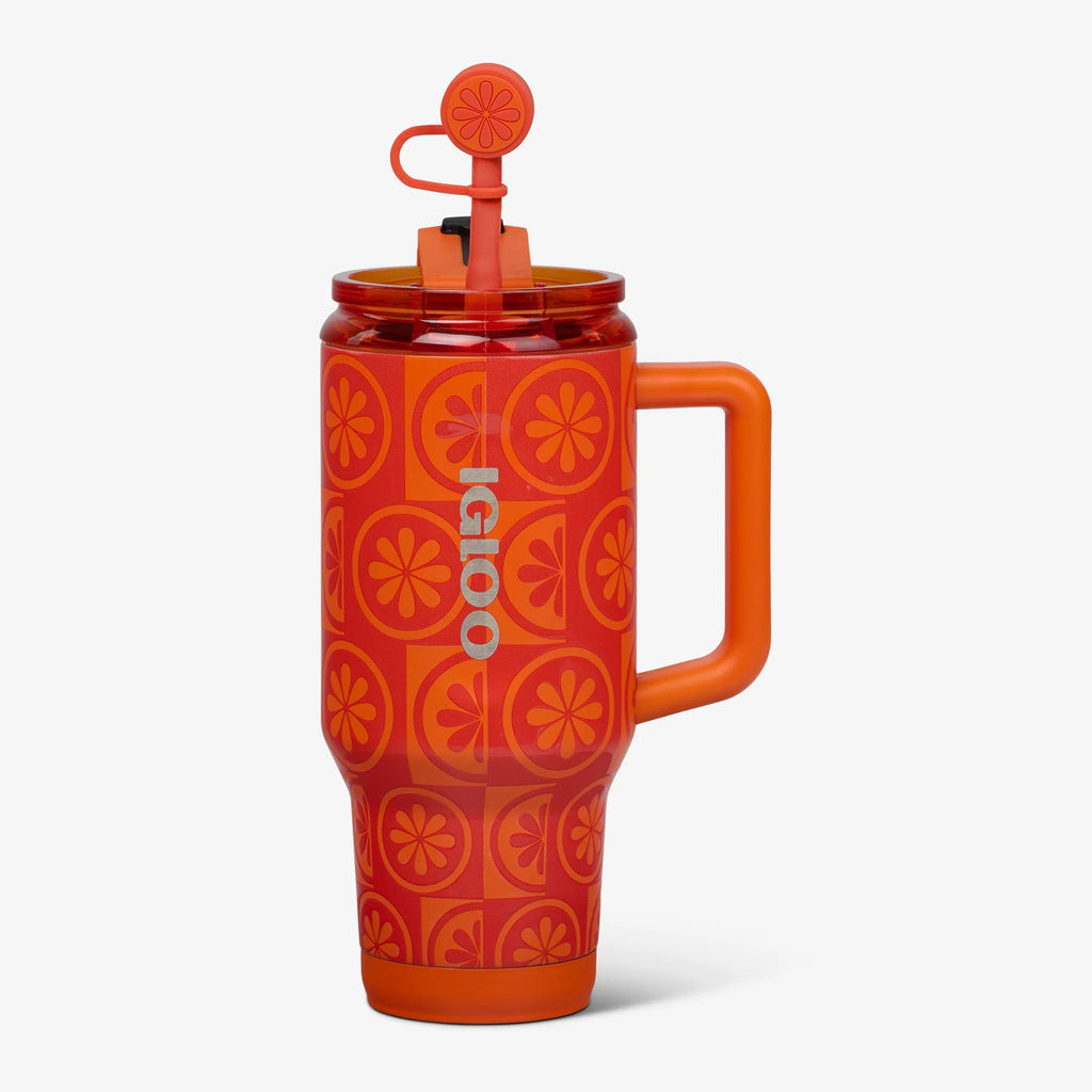 32 Oz Flip ‘n’ Sip Travel Mug P1 - Orange - Product View