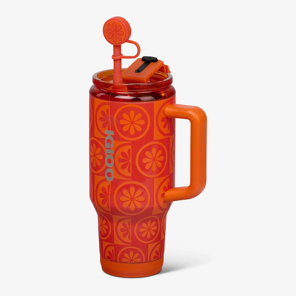 32 Oz Flip ‘n’ Sip Travel Mug P1 - Orange - Product View