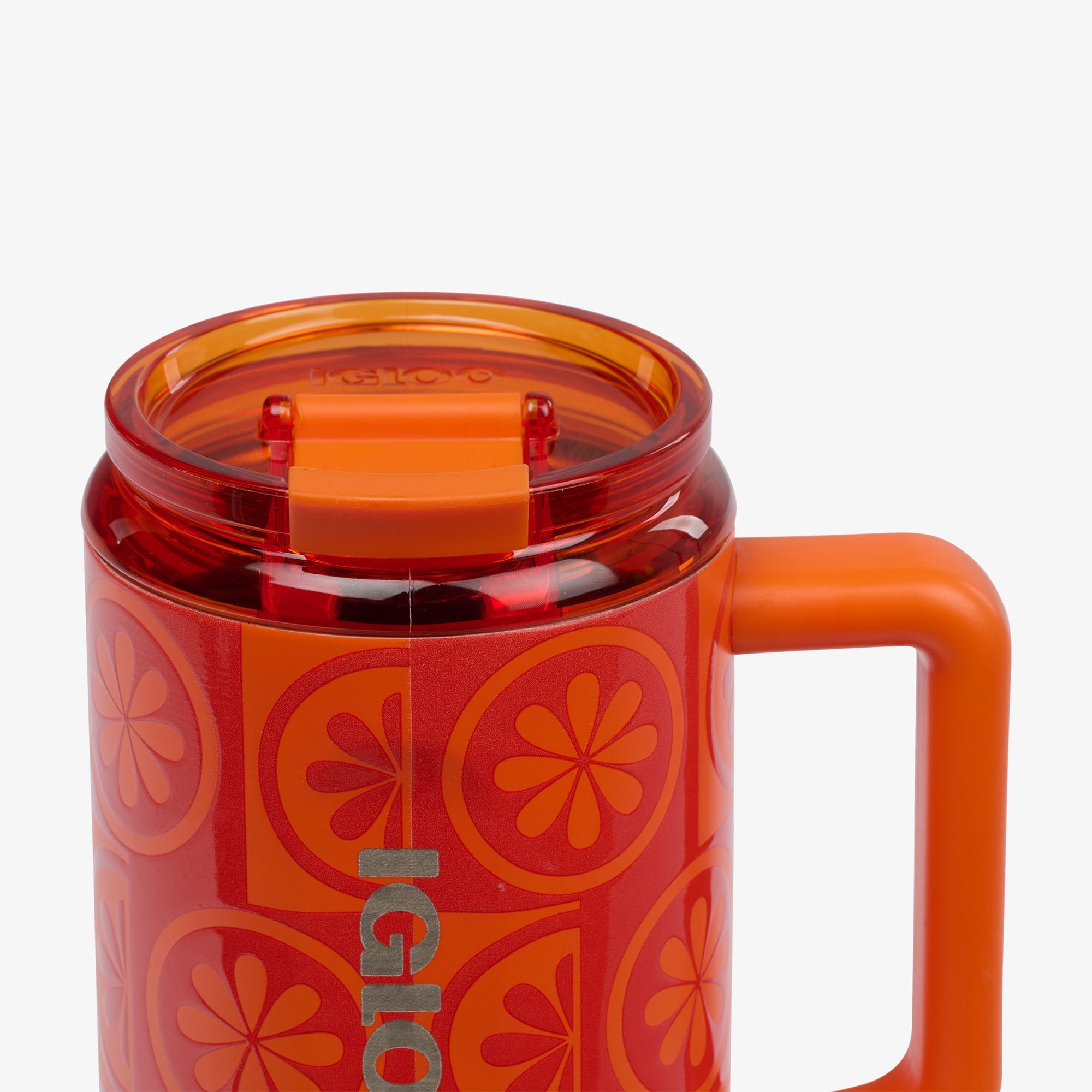 32 Oz Flip ‘n’ Sip Travel Mug P1 - Orange - Product View