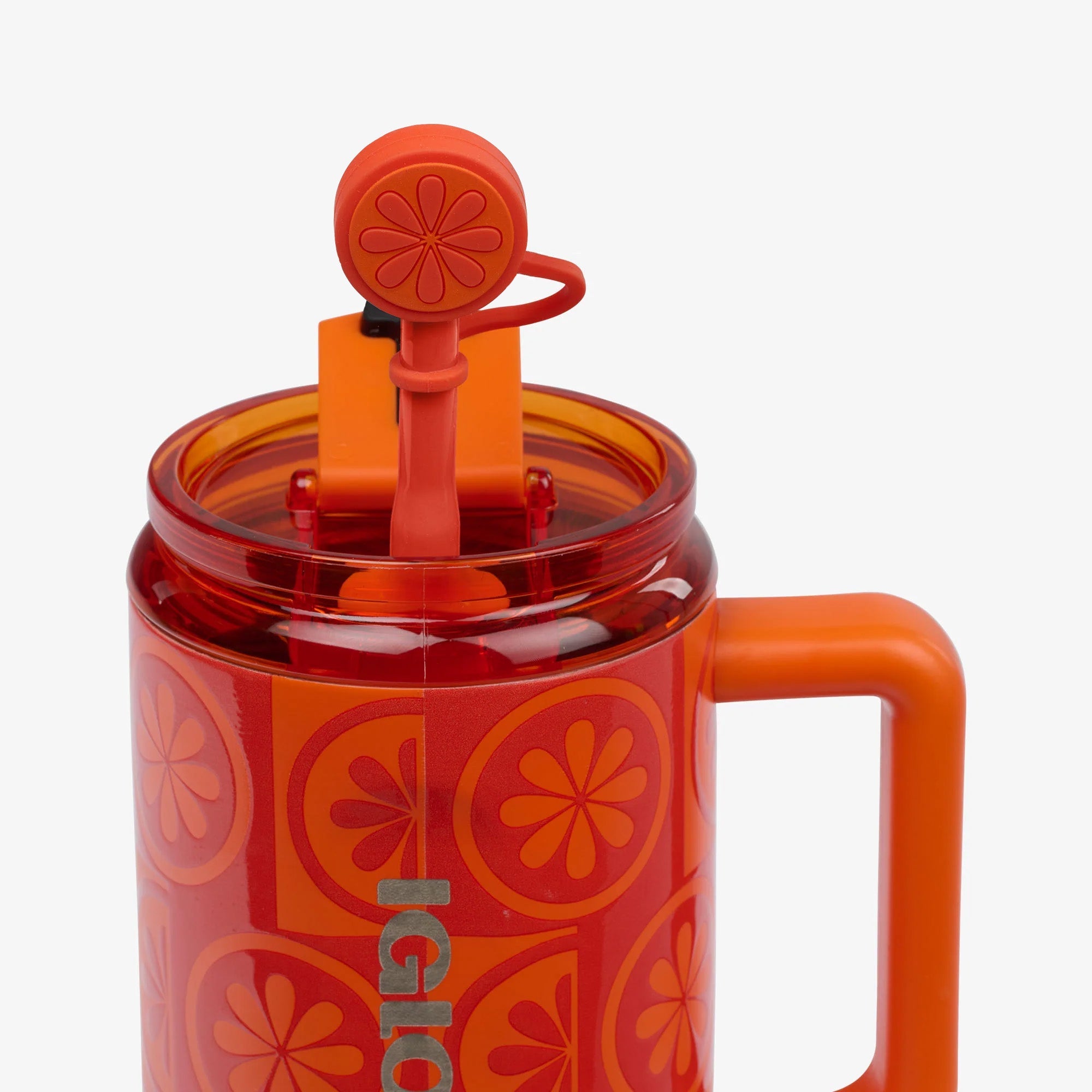 32 Oz Flip ‘n’ Sip Travel Mug P1 - Orange - Product View