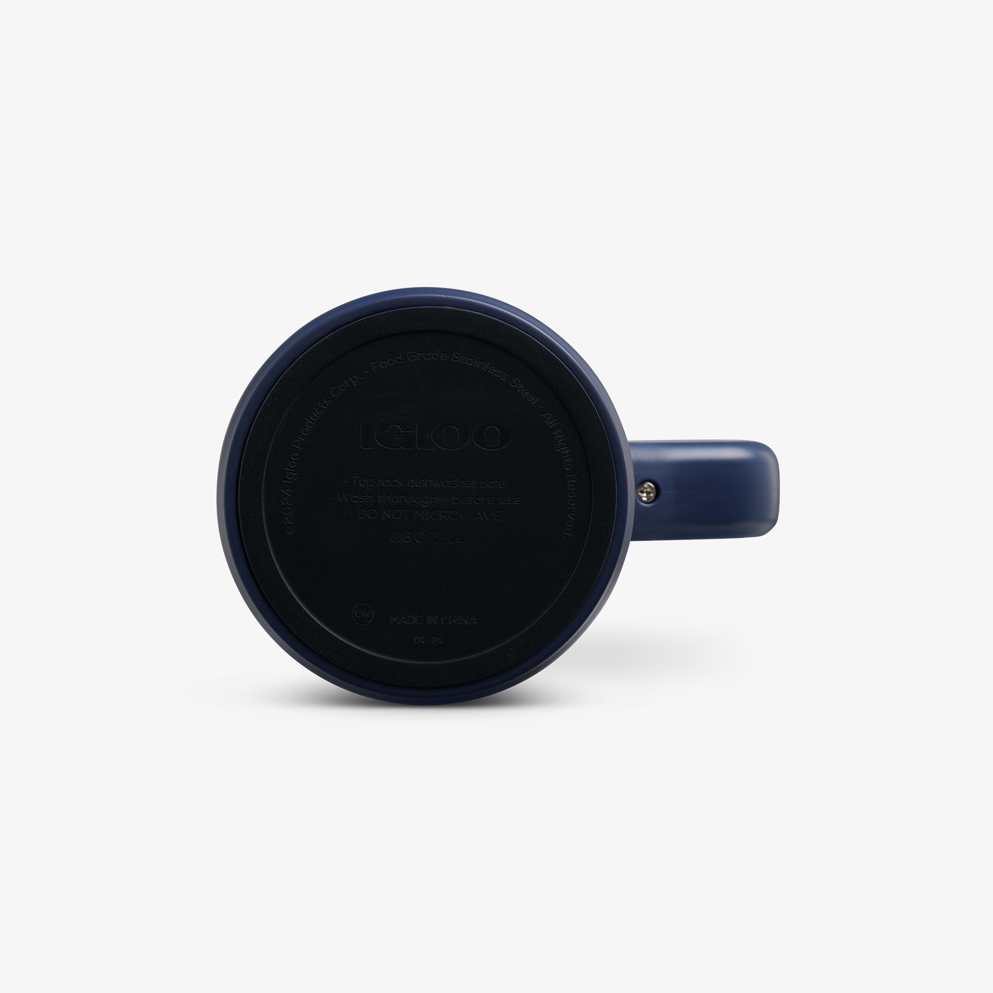 1L Beer Mug N5 - Navy Check - Product View