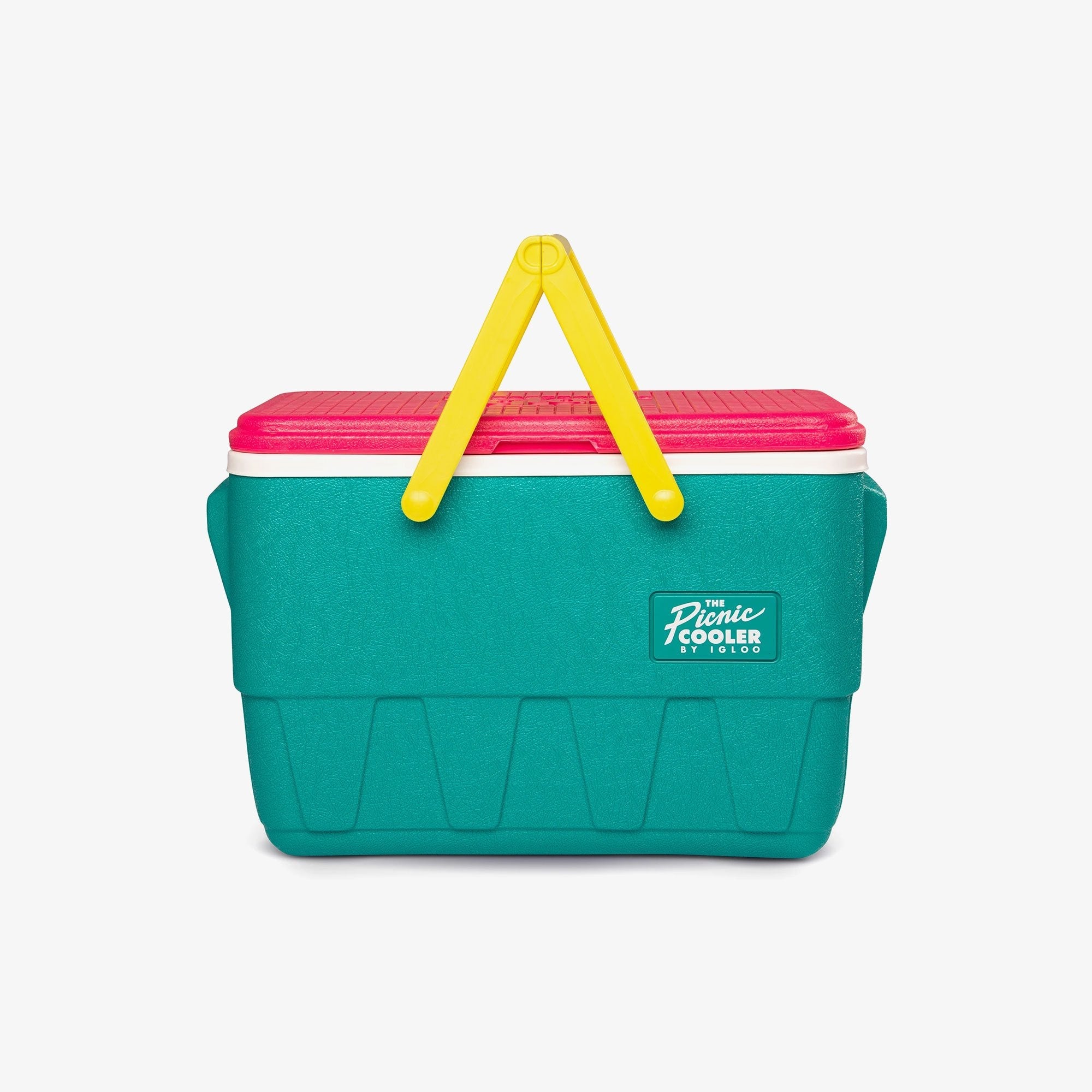 Retro Picnic Basket 25 Qt Cooler J5 - Jade - Product View